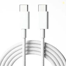 Usb Type C to Type C Cable Fast Charging Nylon Braided C Pin Charger C