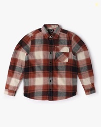 ALTHEORY BY AZORTE Overshirt in Upscaled Twill Checks
