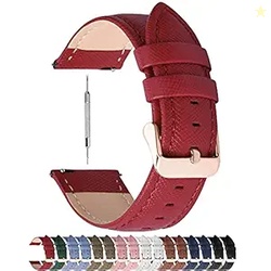 Fullmosa Cross Leather Replacement Watch Strap 20mm Compatible for Sam