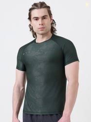 MuscleBlaze Unisex Typography Printed Round Neck Slim Fit T-shirt