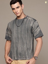 Moda Rapido Washed Effect Tie & Dyed Drop-Shoulder Sleeves Oversized F