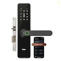QUBO Smart Door Lock Essential from Hero Group | 7-Way Unlocking | Mob