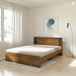Amazon Brand - Solimo Euphora Engineered Wood Queen Bed Without Storag