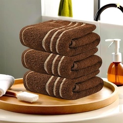 Urbane Home Pack of 3 Soft Cotton Face Towels for Men & Women/Ladies |