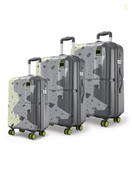 Safari Tazzo 8 Wheels Set of 3 Trolley Bag, Hard Case Polycarbonate, 3