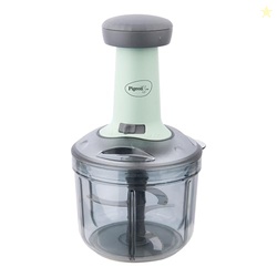 Pigeon Press Chopper 900ml, Manual Hand Press Push Chopper with 3 Blad
