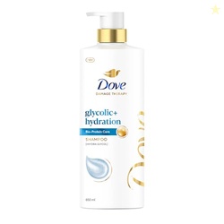Dove Glycolic + Hydration Shampoo 650 ml with 5% Hydra-Glycol for Upto