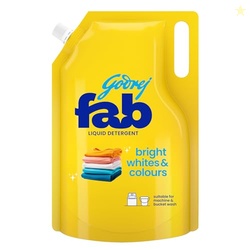Godrej Fab Liquid Detergent Refill Pouch for Machine & Bucket Wash (80
