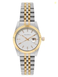 French Connection Maverick White Round Dial Womens Analogue Watch FCS0