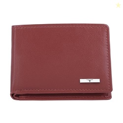 URBAN FOREST Fred Aniline Red Leather Wallet for Men