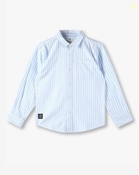 KB TEAM SPIRIT Boys Vertical Striped Tailored Fit Shirt
