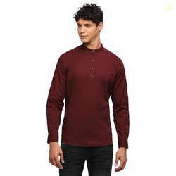 Pepe Jeans Men's Cotton Blend Regular Kurta