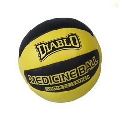 DIABLO Genuine/Synthetic Leather No Bounce Medicine Ball for Fitness W
