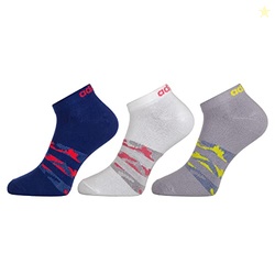 adidas Blend Unisex Original Flat Knit Low Cut Cotton Socks - 3 Pairs 