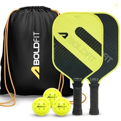 Boldfit Pickle Ball Racket Pickleball Paddle 13mm with Comfort Grip Ha