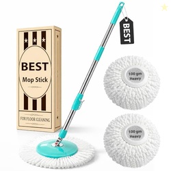 Premium 360 Spin Mop Stick Rod with Stainless Steel Handle | Adjustabl