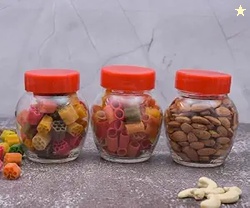Machak Glass Matka Containers for Kitchen Storage Unbreakable Airtight