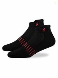 Supersox Unisex Bamboo Ankle-Length Black Socks