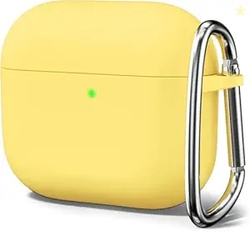 Meyaar for Apple AirPods 4 Case Cover with Keychain Soft Skin Silicone