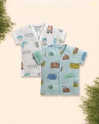 BUMZEE Pack of 2 Printed V-Neck T-Shirts