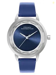 French Connection Astral Blue Round Dial Womens Analogue Watch FCN077U