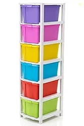 Plastic Studio 6 XL Free Standing Chest of Drawers (30 Cm X 38 Cm X 11