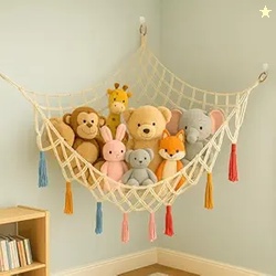 ecofynd Stuffed Soft Toy Organizer Animal Toy Hammock, Jumbo Capacity 