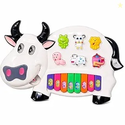 Goyal's Cow Piano Musical Piano with 3 Modes Flashing Lights & Wonderf