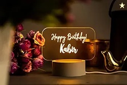 AICA Personalised Name Happy Birthday Led Lamp | Birthday Gifts for Me