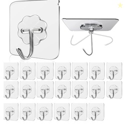 RAYMOX Adhesive Kitchen Heavy Duty Wall Hooks, Nail Hook for Hanging C