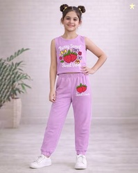 TRAMPOLINE Girls Graphic Print Pants with Top