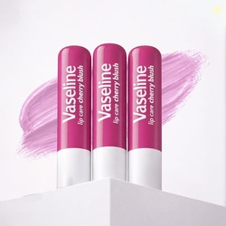 Vaseline Lip Care Cherry Blush Tinted Lip Balm Stick 4.8g (Pack of 3)
