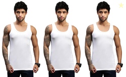 Lux Nitro Ultima Mens Premium Cotton Vest| Feather-Soft, Breath-Light,