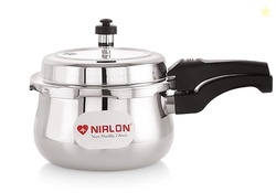 NIRLON Induction and Gas Stove Compatible Outer Lid Belly Triply Stain