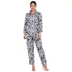 Women's Co-Ord Set - Casual Wear Shirt & Pant Set | Fancy Top and Bott