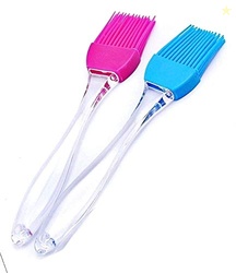Xacton Set of 2 Kitchen Silicon Flat Pastry Brush Multi Purpose Silico
