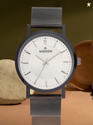 WROGN Men Stainless Steel Textured Straps Analogue Watch WRG0429