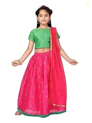 muhuratam Girls Girls Lehenga Choli Set
