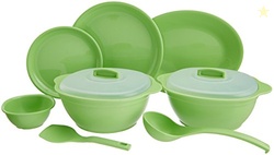 SignoraWare BPA Free Plastic Round Dinner set | Microwave Safe | Unbre
