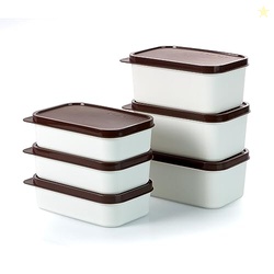 Plastic Storage Food Containers with Lid Set of 12(6x350ml & 6x250ml)I