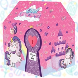 ToyMagic Unicorn Kids Play Theme Foldable Tent House for 2 3 5 6 to 8 