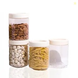 Steelo Stack & Lock Plastic Kitchen Storage Round Container Set - Air 