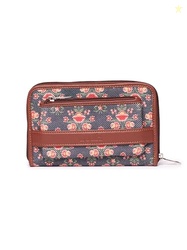 ZOUK Women's Handcrafted Vegan Classic Zipper Wallet