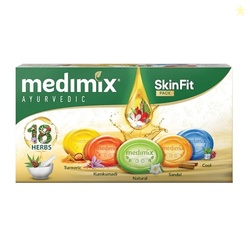 Medimix Ayurvedic Skinfit Bathing Soaps 125G (Pack Of 5)| For Healthy 