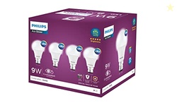 Philips Ace Saver 9 Watt LED Bulb Base B22 (Cool Day Light), Pack of 4