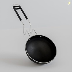 Add2Cart Pre-Seasoned Tadka Pan, Compatible with Gas | Toxin-Free, Che