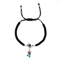 VOYLLA Evil Eye Dome Shape Blue Bead Hanging Bracelet