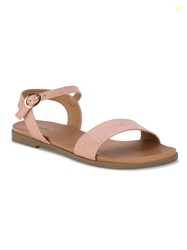 Bata Women's Gia-Croco Flat Sandal
