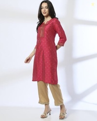 AVAASA MIX N' MATCH Women Printed Straight Kurta