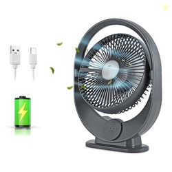Gesto 9.6 Inch High Speed Rechargeable Table Fan for Home  USB Chargin